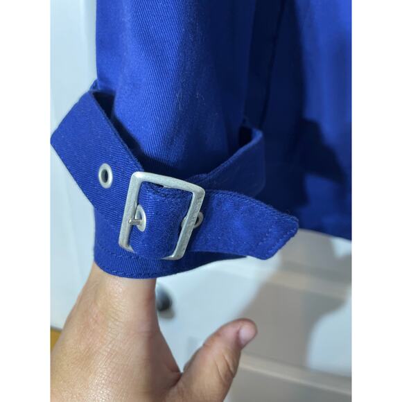 Dennis Basso Coat Small Blue Water Resistant Officecore Preppy Twee - Picture 5 of 6